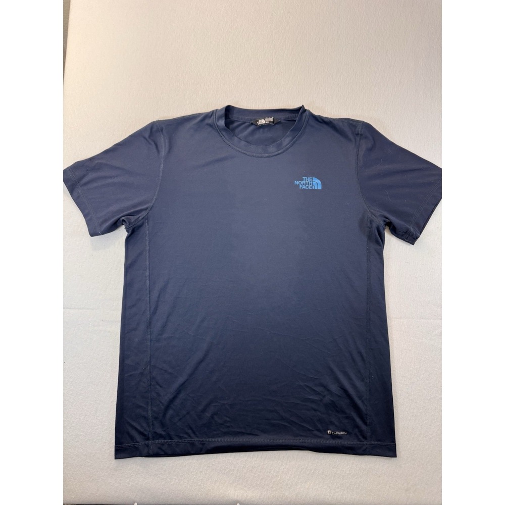 The North Face Shirt Mens Medium Blue FlashDry Lightweight Activewear Outdoors
